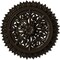 Ekena Millwork Lariah Ceiling Medallion (Fits Canopies up to 1 3/8"), 24 3/4"OD 1 3/8"ID x 3 1/4"P, Stone Hearth CM24LASHF - alternate 1